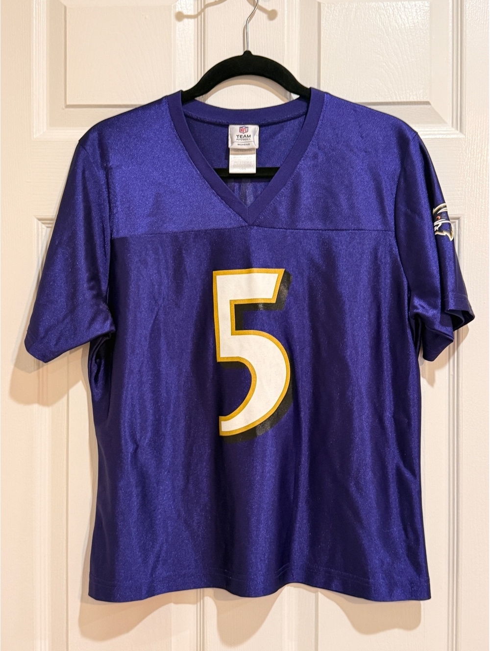 Baltimore Ravens Joe Flacco 5 purple women's jersey